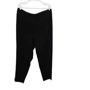 Chico’s Black Label Black Pull On Ankle Dress Pants Women’s Size 3 XL